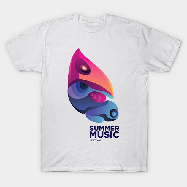 Summer Music Festival T-Shirt by Music Lover